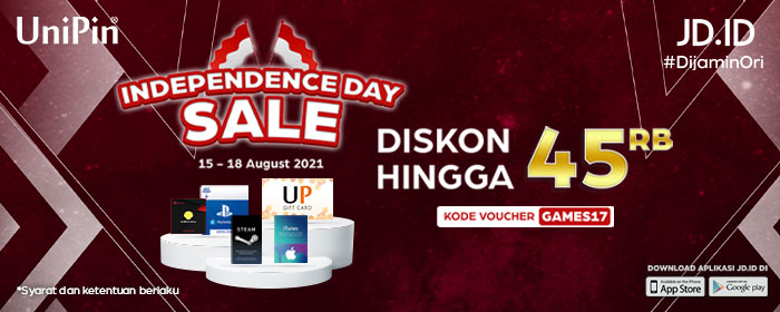 Diskon Meriah hingga 45rb di Hari Kemerdekaan Sale JDID